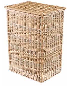 Wholesale Hand Woven Bamboo Storage Box Basket With Lid Trunk Clothes Organizer Traditional Design