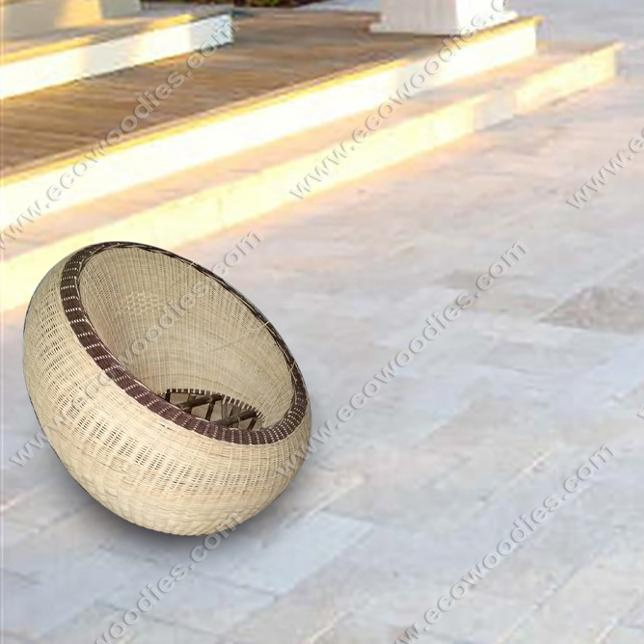 Modern Rattan Wicker Egg Sofa Bucket Papasan Chair with Cushion Eco friendly Garden Sets Couch Living Room Sofa Restaurant Chair