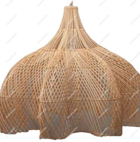 Customized Art Natural Weave Modern Rattan Pendant Light Ceiling Light For Restaurant Unique Pattern Bamboo Pendant Lights