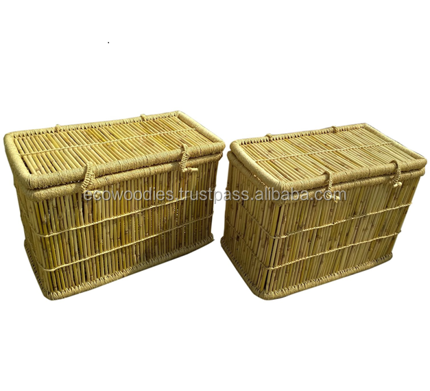 Handicraft Eco friendly Custom Dusty Proof Storage Boxes Bins Lid Rectangle Wardrobe For Clothes Books Vegetables Cutlery