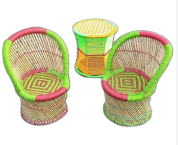 Multicolor Kids Chair Set Of 2 Red Green Handmade Lightweight Eco Friendly Chairs For Living Room Gaming Indoor Outdoor Chairs