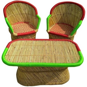 2024 Handicraft Lounge Chair Recliners Cane / Bamboo Outdoor Furniture for Terrace Lawn Breakfast Kitchen Pub High Chair Living Room