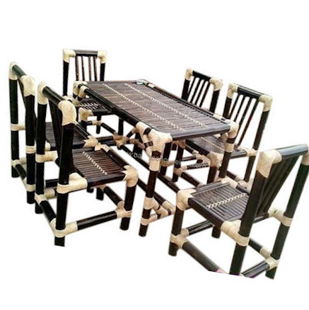 Hot Sales Indian Style Bamboo Dining Chair For Hotel Pubs Open Restaurant from Eastern India Assam Authentic Bamboo Product