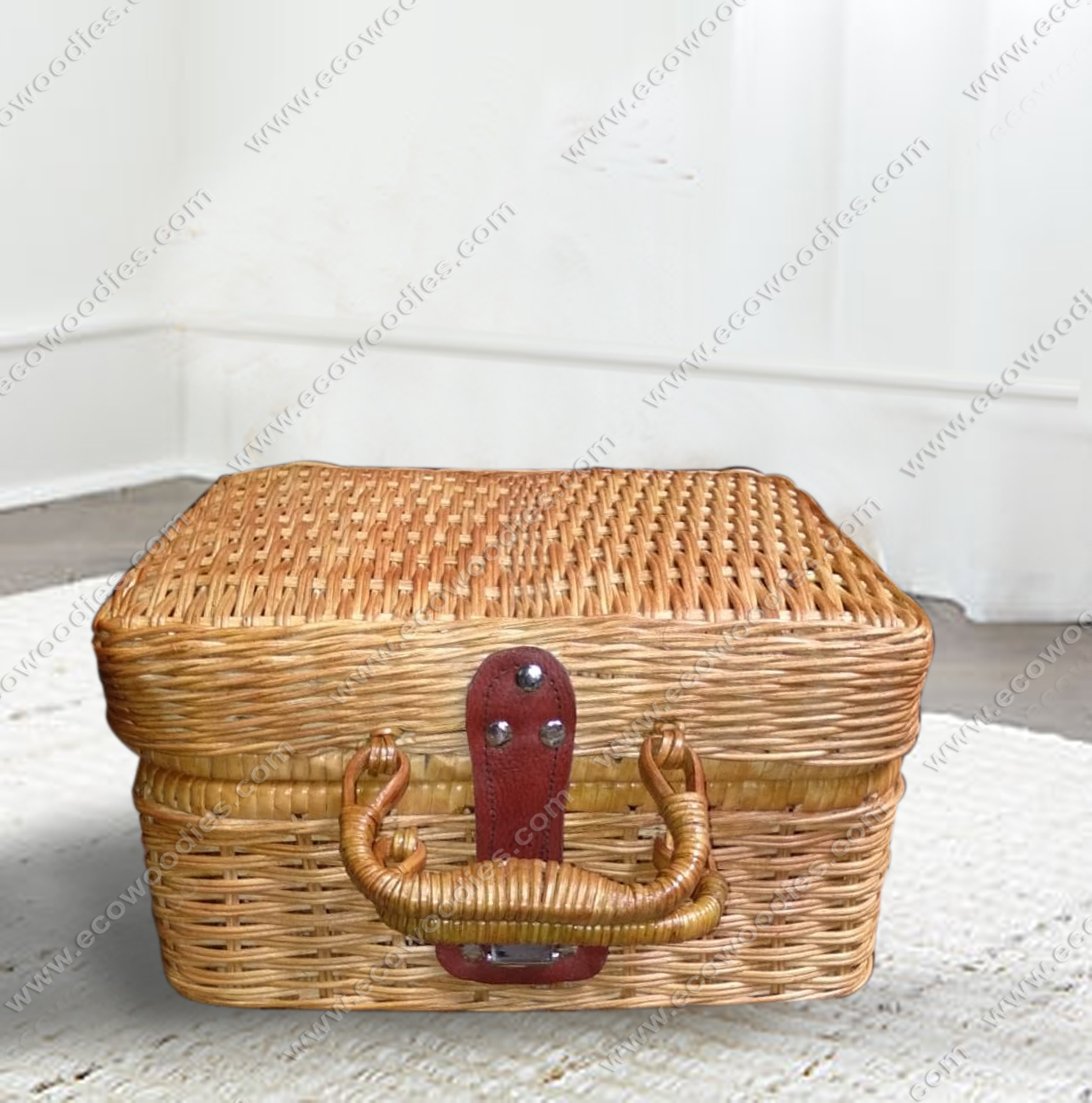 Pure Rattan Wicker Storage Box With Lid For Living Room Trunk Chest For Home Decor Cloth Art Fabric Books Clothes Organizer