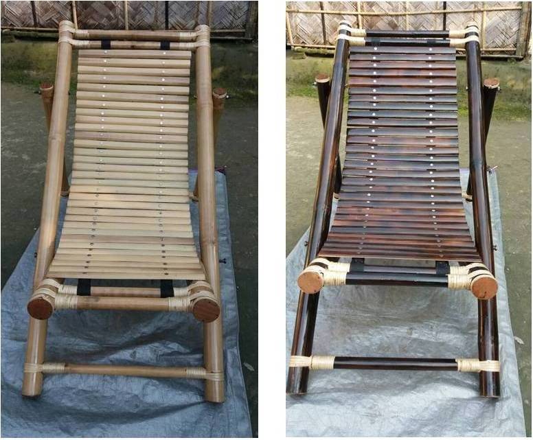 Vintage Beach Sun Lounger  Outdoor Sunbed  Pool Chairs Beach  Solid Wood Lounger Patio Garden Single Chair Outdoor Rattan Sunbed