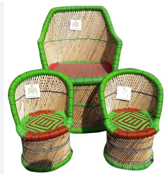 Classic Cane/Bamboo Furniture For Home Indoor /Outdoor /Garden/ Lawn /Terrace Table Chair Furniture Set