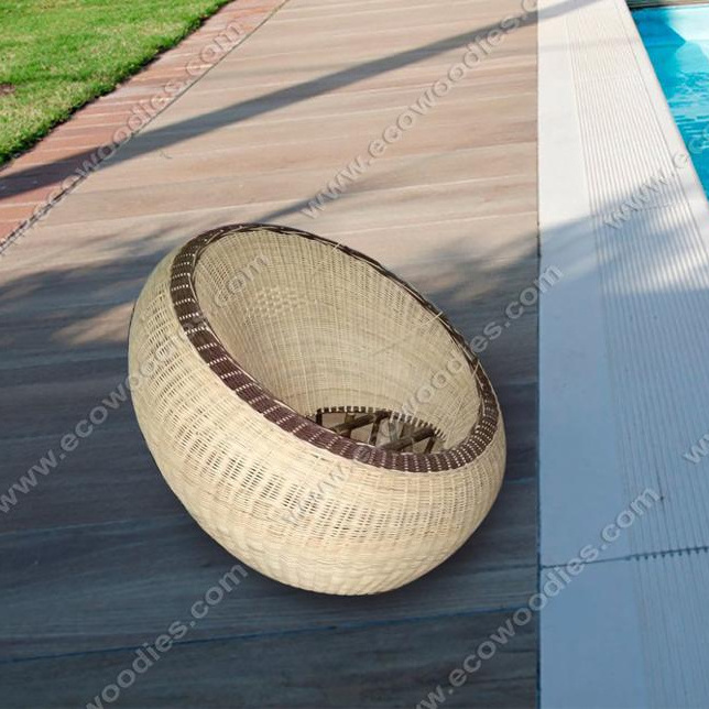 Modern Rattan Wicker Egg Sofa Bucket Papasan Chair with Cushion Eco friendly Garden Sets Couch Living Room Sofa Restaurant Chair