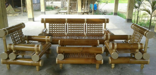 Elegant Handmade Eco-Friendly Natural Bamboo Sofa Bed For Bedroom Living Room Bamboo Sofa Bed