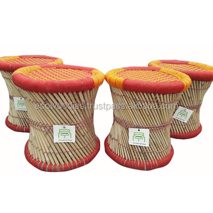 Living Room FootStool Eco-Friendly Custom Handicraft Indoor Outdoor Garden Lawn Balcony Cottage Bamboo Cane Patio Stools