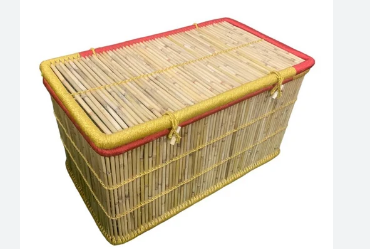 Eco Friendly Handicraft Bamboo Cane Storage Box With Lid Wholesale Gift Basket Multifunction Closet Designer Wicker Baskets