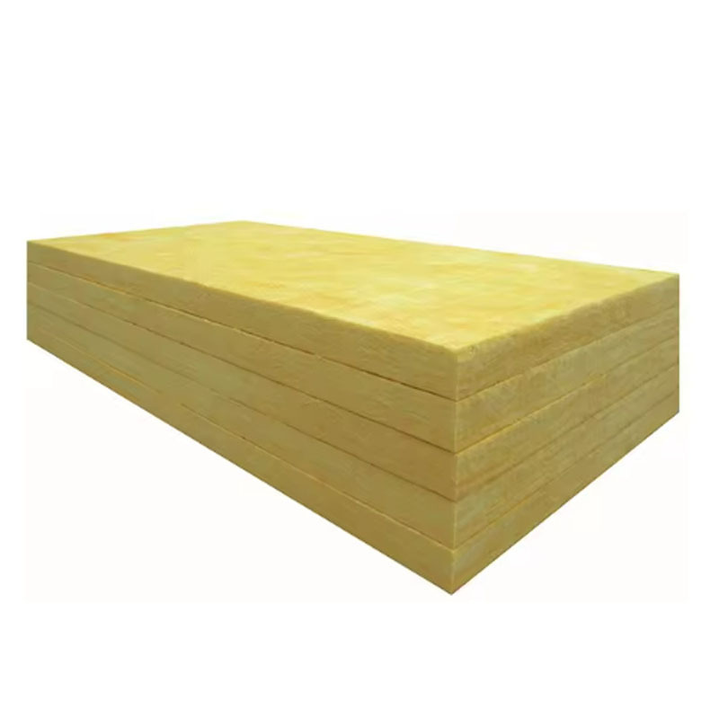 Yellow Faced Fiberglass Sound Insulation Fire Proof Glass Wool Batt