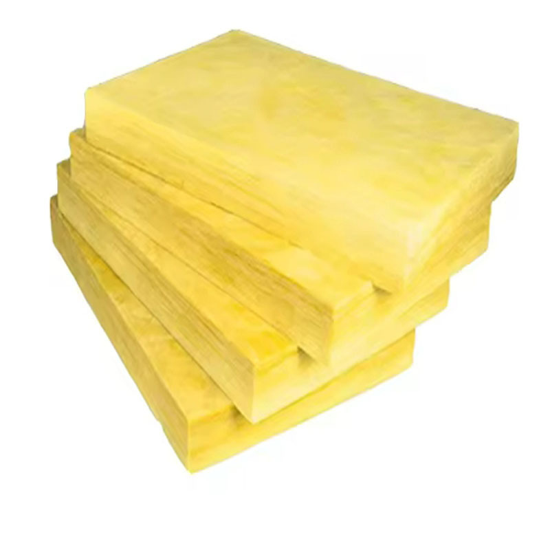 Yellow Faced Fiberglass Sound Insulation Fire Proof Glass Wool Batt