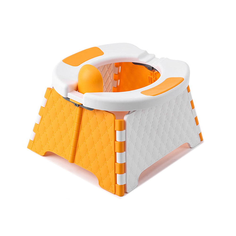 Easy to clean kids baby emergency foldable toilet travel potty for outdoor camping