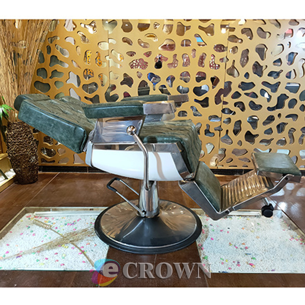 Mini salon seat copper chair bench chair Metal copper armchair leather chair / Heavy