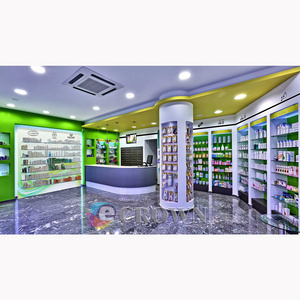 Retail Used Locking drugstore shop counter pharmacytone Ring drugs shop drugstore medicine counter Light