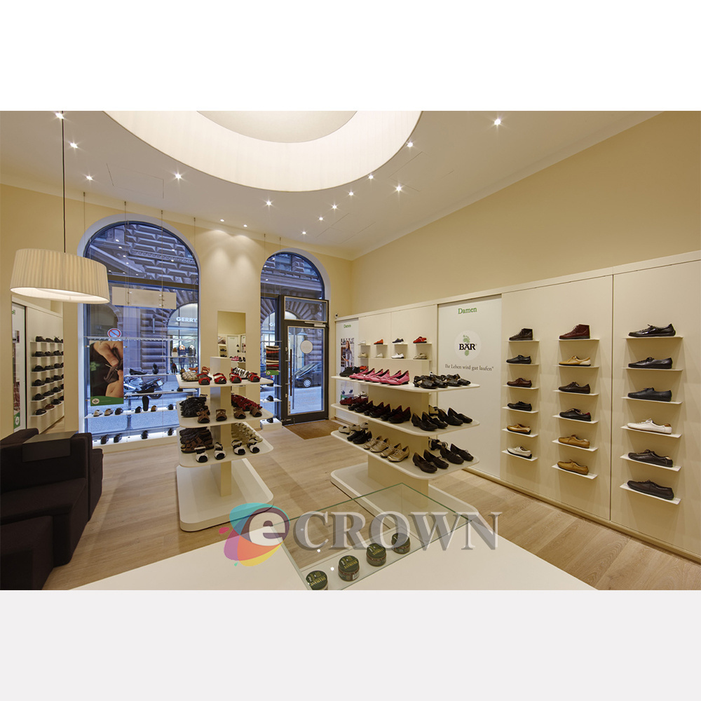 Shoe Elegant Full Enclosed boot shop design And boot kiosk Case Showcase Display Cabinet