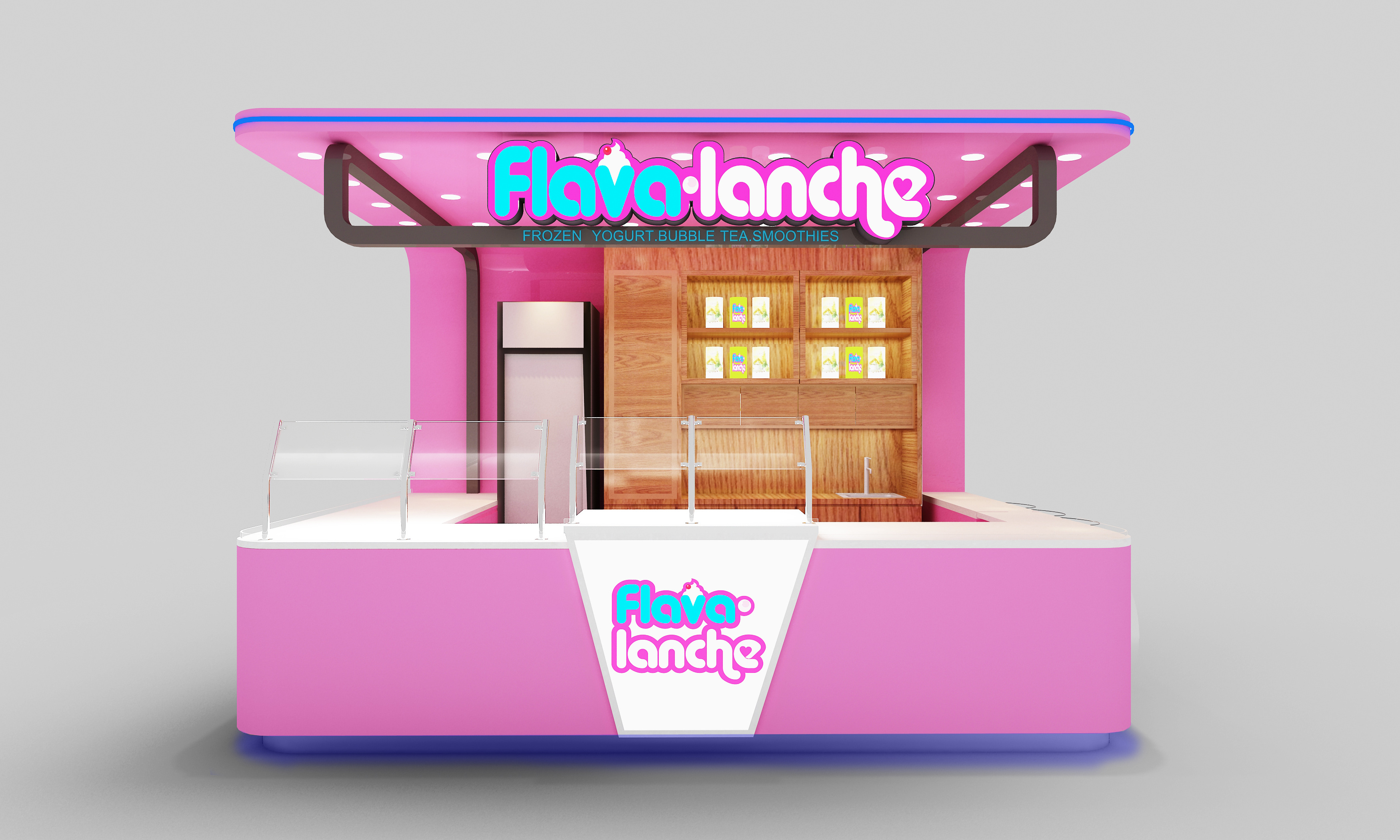 Customized Shopping Mall Food Booth Fast Food Kiosk Design cafe kiosk bar furniture