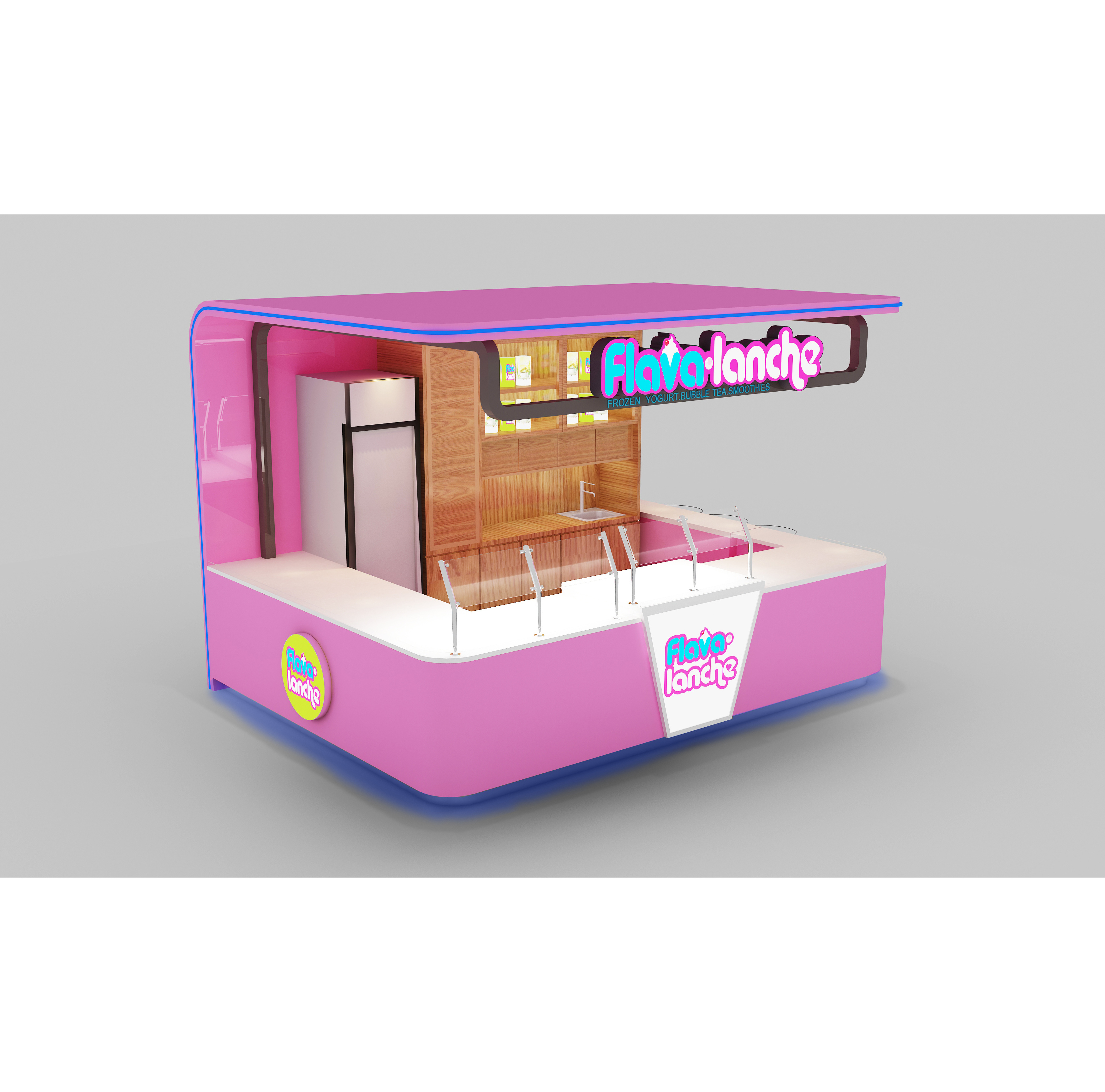 Customized Shopping Mall Food Booth Fast Food Kiosk Design cafe kiosk bar furniture