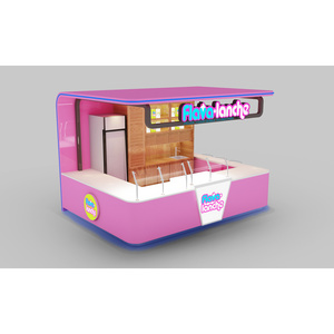 Customized Shopping Mall Food Booth Fast Food Kiosk Design cafe kiosk bar furniture