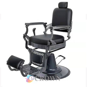 Cushion stool Floor backrest chair barber chair design Rotating armchair leather chair