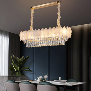 Modern High Gloss White dome Lights pendant spotlight for sale Quartz lamp crystal chandelier