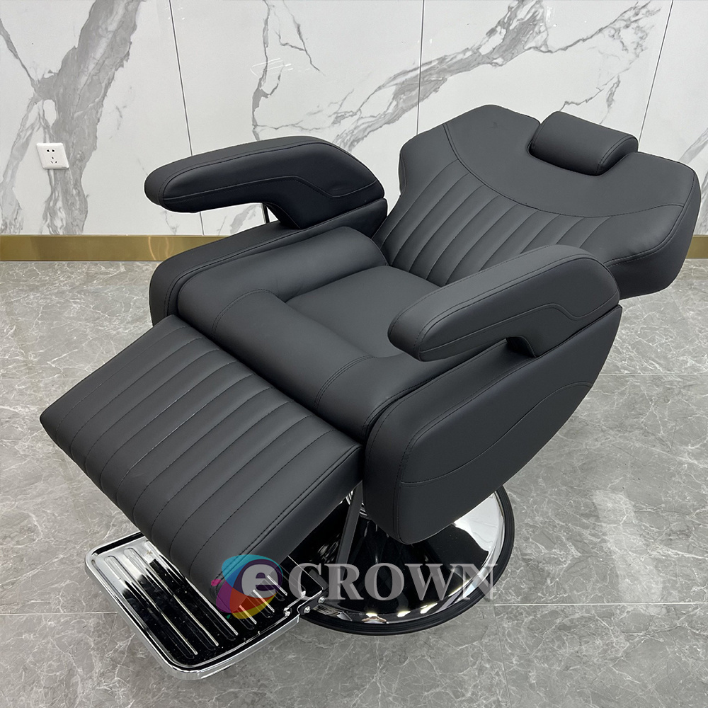 Cushion stool Floor backrest chair barber chair design Rotating armchair leather chair