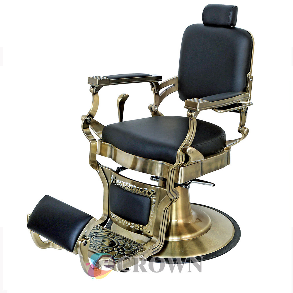 Pos barber chair design backrest backrest Cube Floor backrest copper / Wheels For armchair leather chair