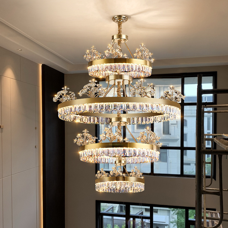 Modern High Gloss White dome Lights pendant spotlight for sale Quartz lamp crystal chandelier