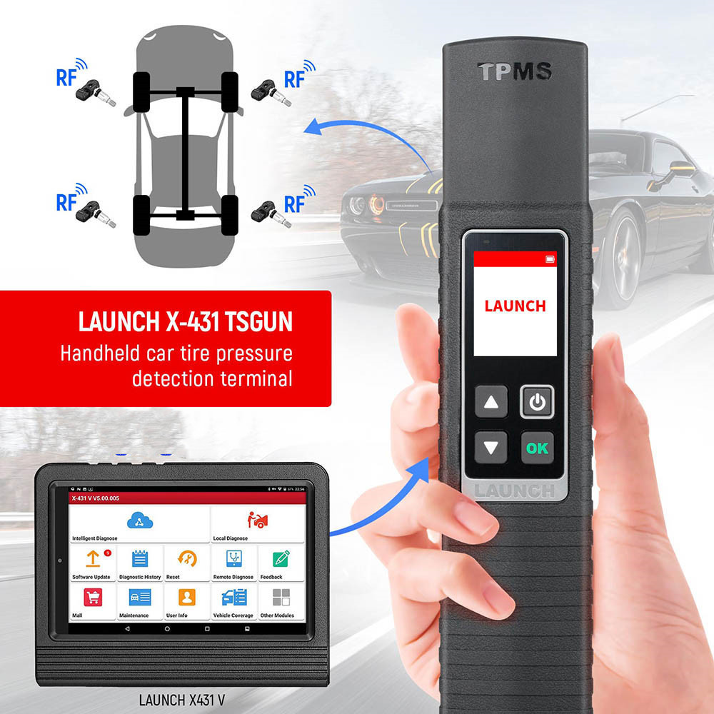 Tire Pressure Detector Handheld Terminator X431 TSGUN Sensor Activator Programming Tool Launch X-431 TSGUN TPMS