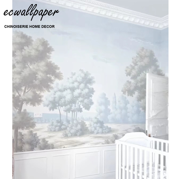 Forest Wallpaper Hand Painted Panoramic Murals