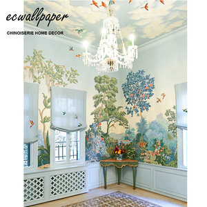 Landscape Wallpaper Hand Painted Panoramic Wallpaper Murals