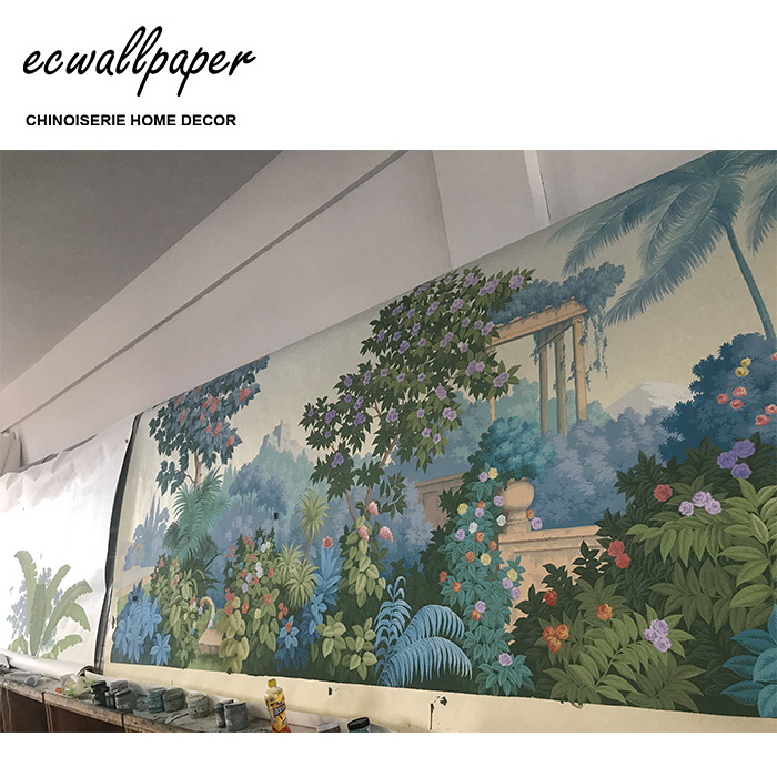 Landscape Wallpaper Hand Painted Panoramic Wallpaper Murals