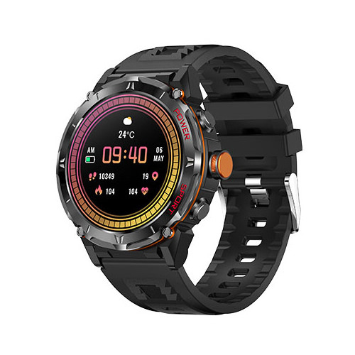 Outdoors GPS Sport Watch 1.43inch AMOLED BT Call Compass Altimeter Barometer Men Smartwatch IP68 Waterproof Y18 Smart Watch