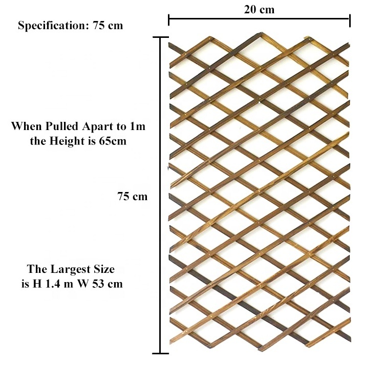 Wood Fencing Trellis  Expandable Plants Climbing Wall  Wood  Garden Fence Trellis