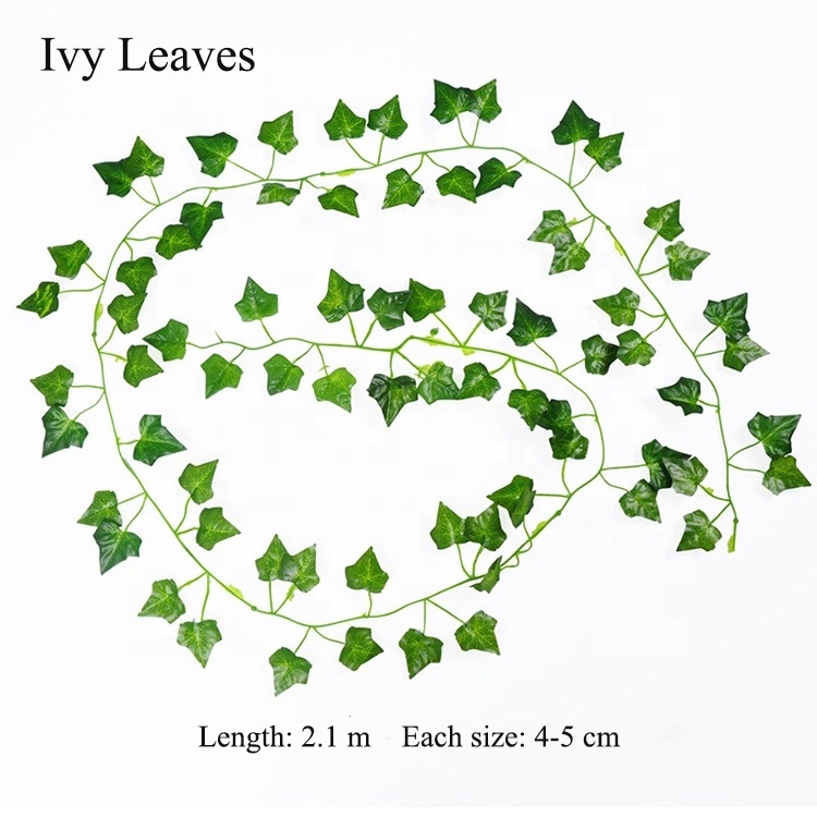 High Quality Decorative Vine Artificial Ivy Leaves Hanging Vines Artificial Plant Wall Decoration