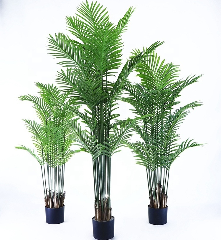 90cm/110cm Customized Artificial Palm Plant Feaux Dypsis Lutescens Tree Artificial Tree for Home Wedding Office