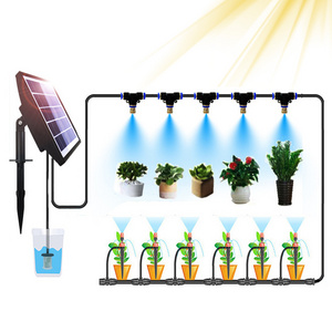 DIY Garden Watering System Save Water Solar Automatic Drip Irrigation Kits for Indoor Plants