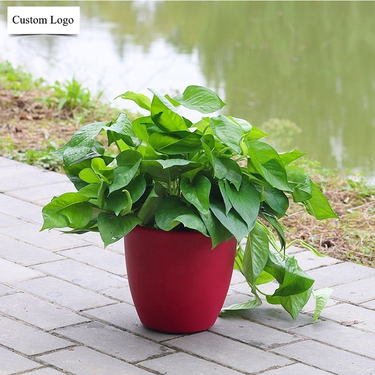 High Quality Painted PP Indoor Flower Pots Plastic Self Watering Planters Box for the Home