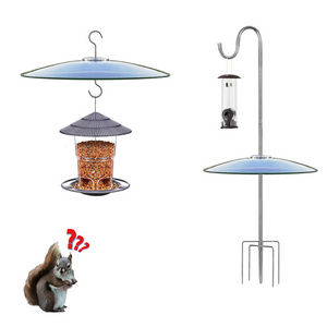 Hanging Bird Feeder Protective Cover 13" Acrylic Dome Squirrel Baffle for Bird Feeders Pole