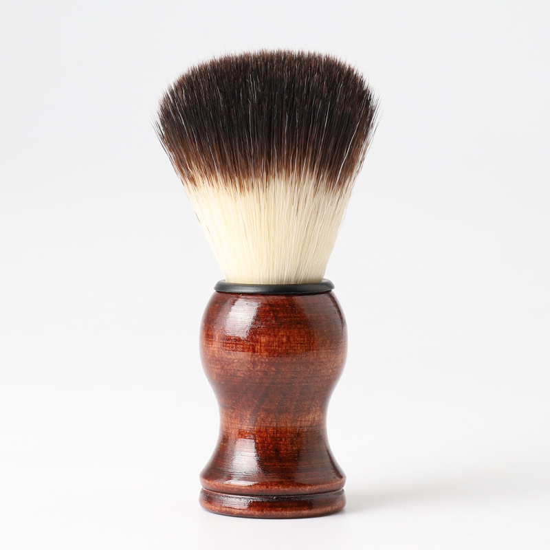 men grooming oem beecn wood  beard brush shave brush pure badger