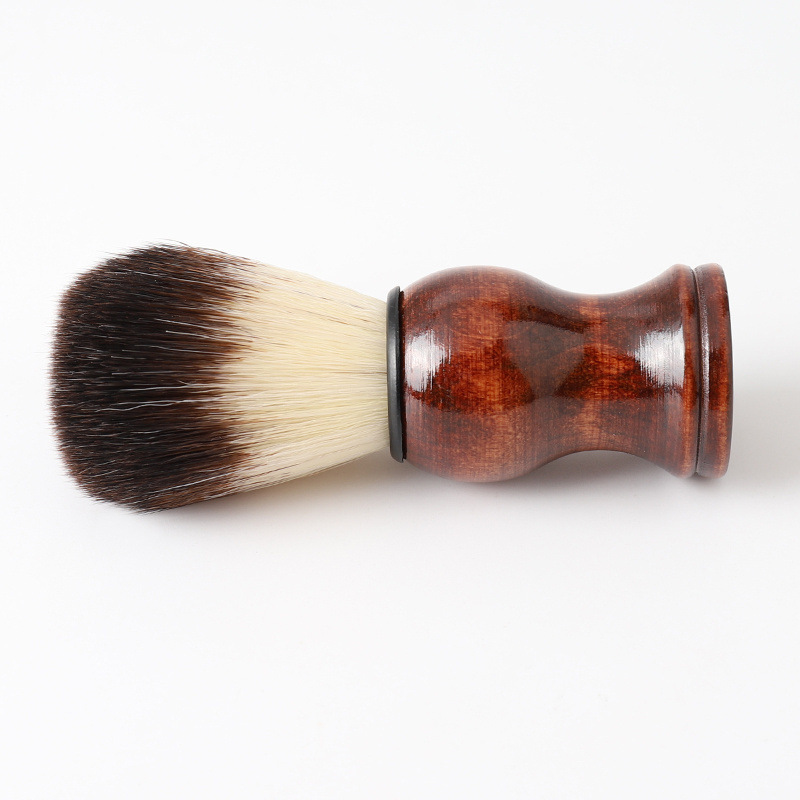 men grooming oem beecn wood  beard brush shave brush pure badger