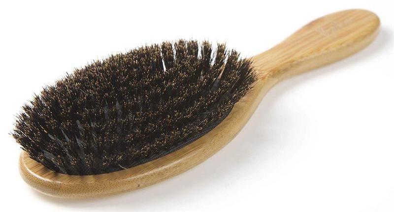 fashion natural boar bristle hair dye wooden hair brush