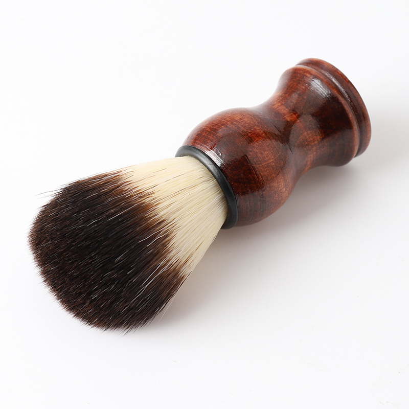 men grooming oem beecn wood  beard brush shave brush pure badger