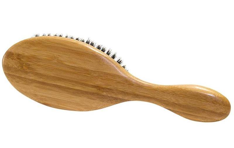 fashion natural boar bristle hair dye wooden hair brush