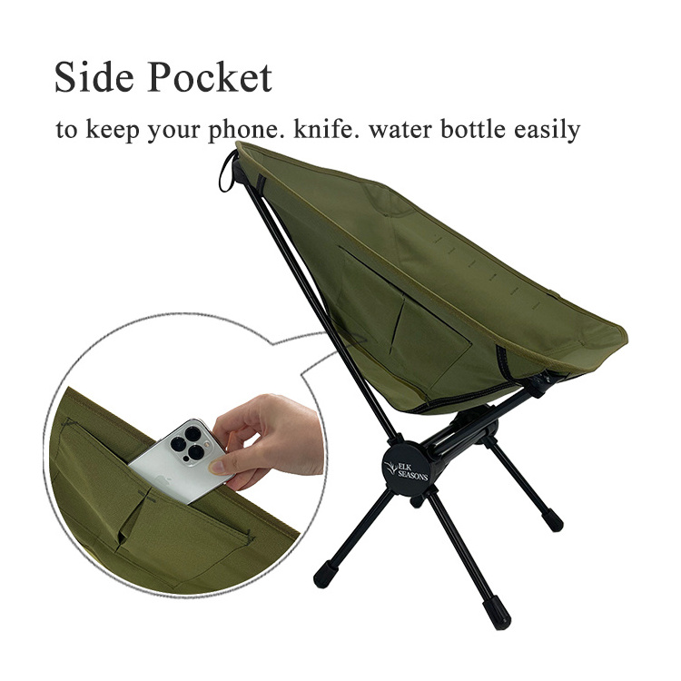 Relax Swinging Lightweight Outdoor Camping Stool Folding Sling Beach Chair 150 kg With Logo OEM