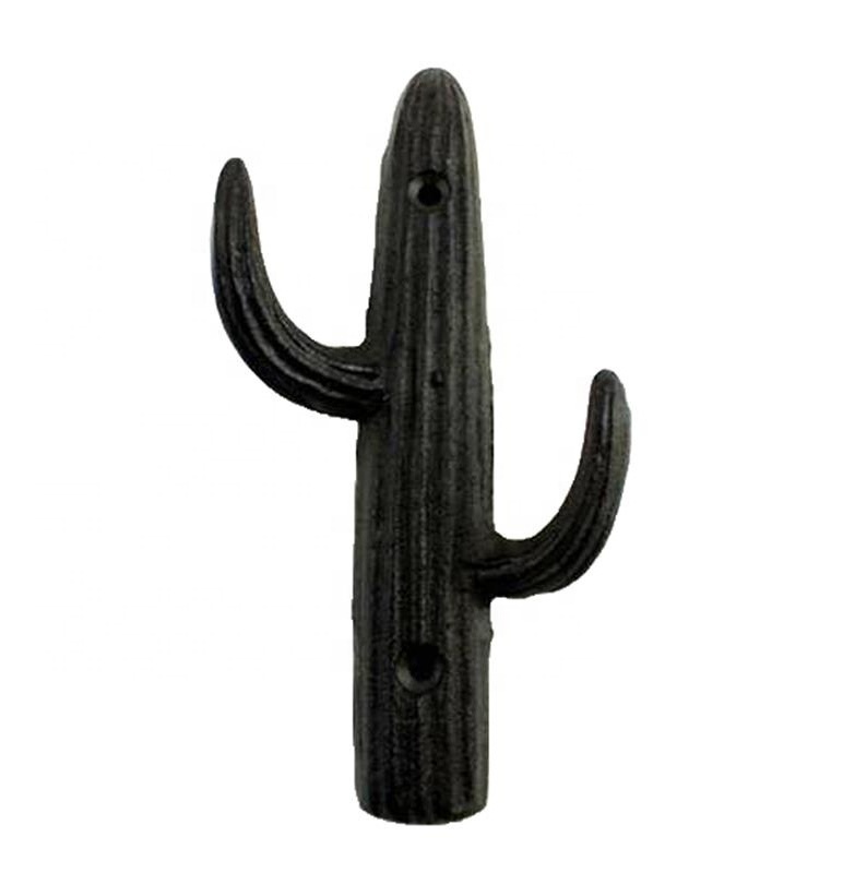 Cast Iron Cactus Hook for Wall Metal Cactus Coat Rack