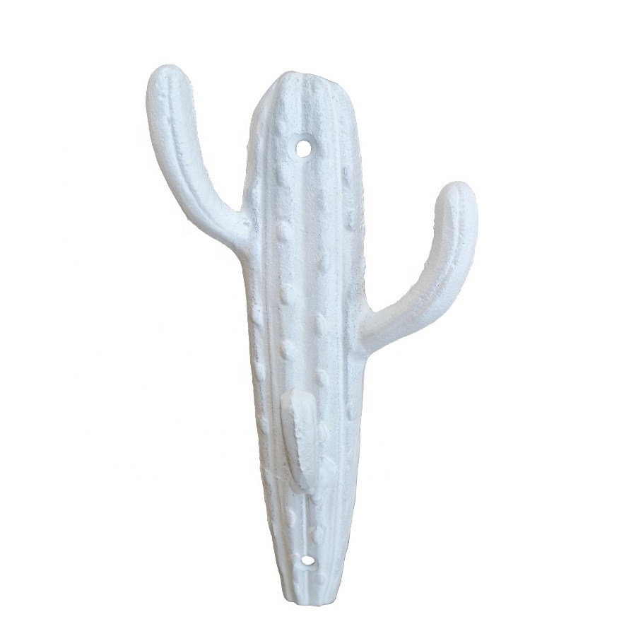 Cast Iron Cactus Hook for Wall Metal Cactus Coat Rack