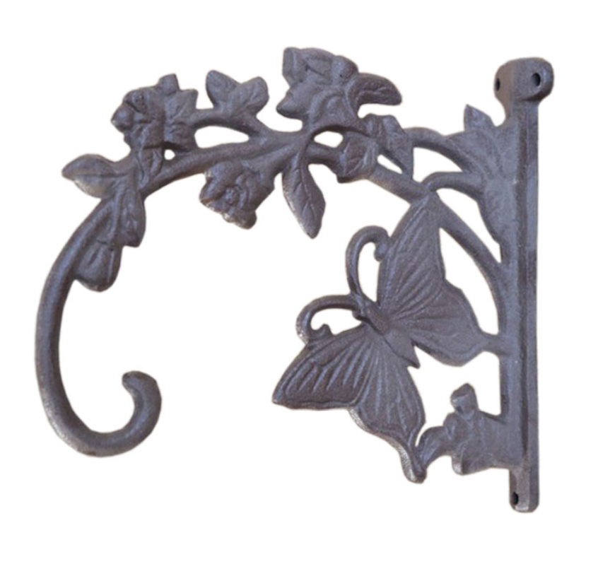 Cast Iron Butterfly Plant Hooks Decorative Wrought Iron Plant Hangers