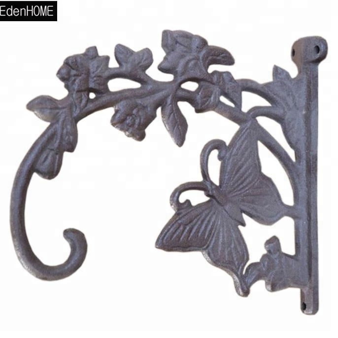 Cast Iron Butterfly Plant Hooks Decorative Wrought Iron Plant Hangers