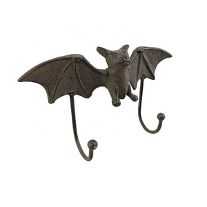 Bat Wall Hooks Decorative Cast Iron Animal Bat Shape Coat Hooks